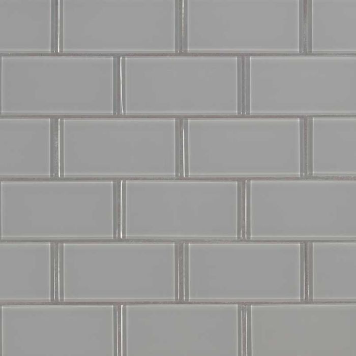 Oyster Gray Subway 2 x 4 x 8mm Mosaic Tile