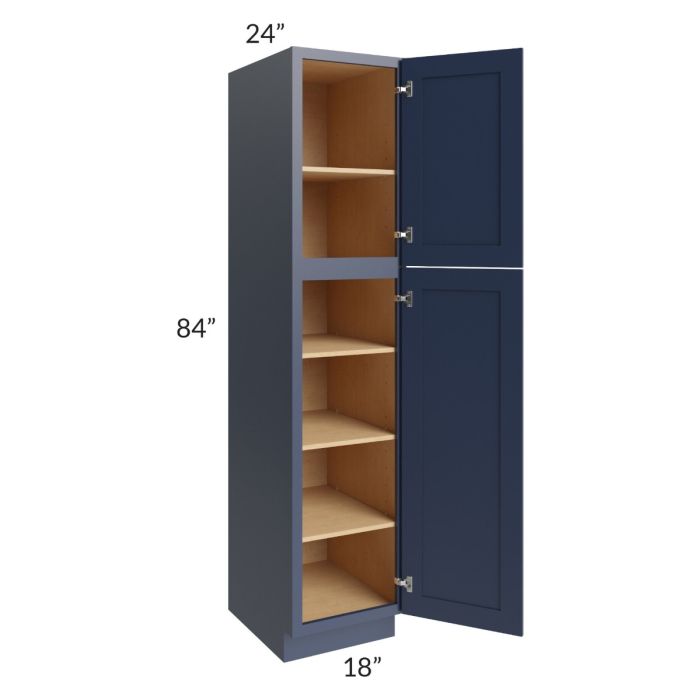 Bayville Blue 18x84 Wall Pantry Cabinet