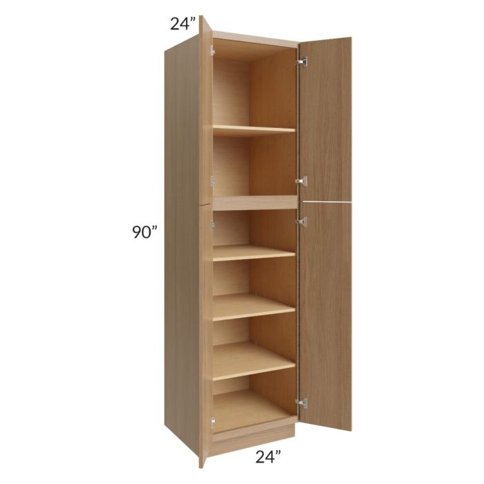 Township Rift Oak 24x90 Wall Pantry Cabinet