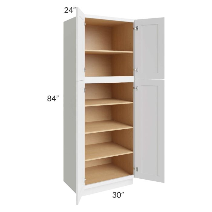 Bayville White 30x84 Wall Pantry Cabinet