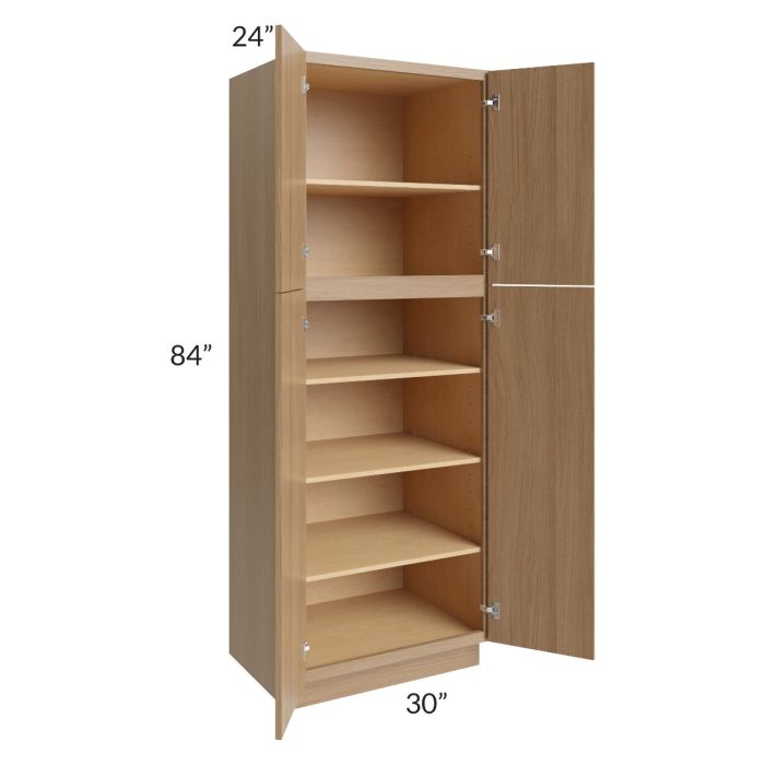 Township Rift Oak 30x84 Wall Pantry Cabinet