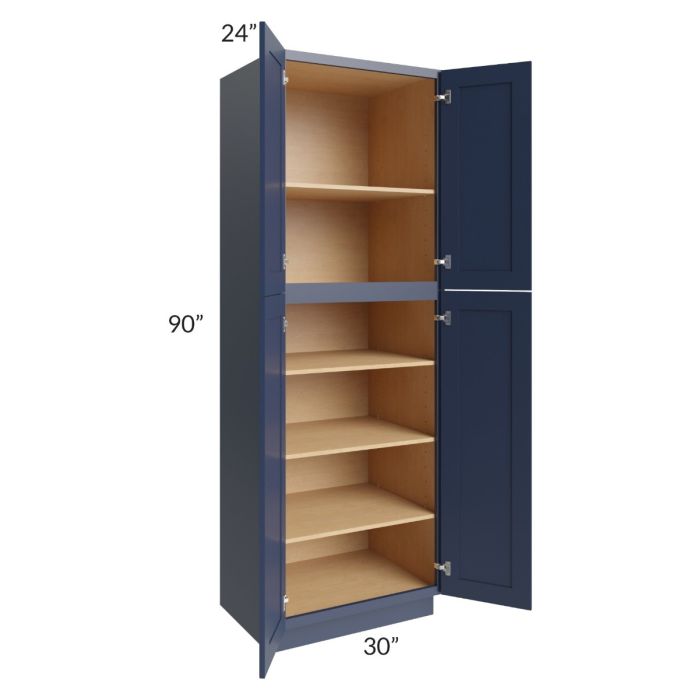 Bayville Blue 30x90 Wall Pantry Cabinet