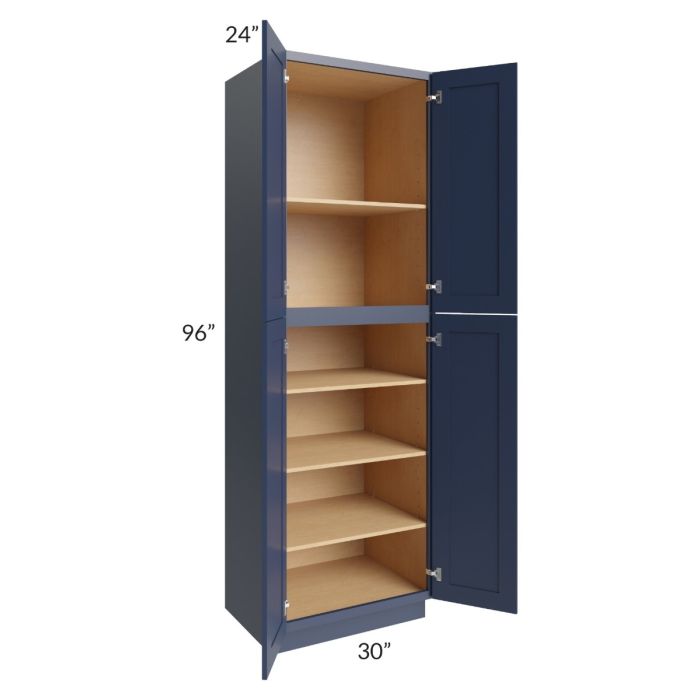 Bayville Blue 30x96 Wall Pantry Cabinet