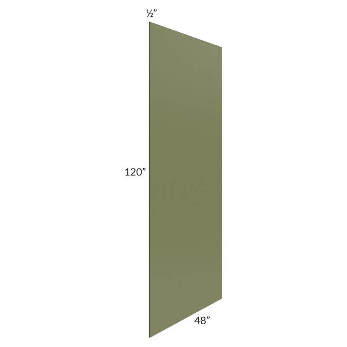 Midtown Hunter Green Shaker 48 x 120 Back Panel (1/2" Thick)