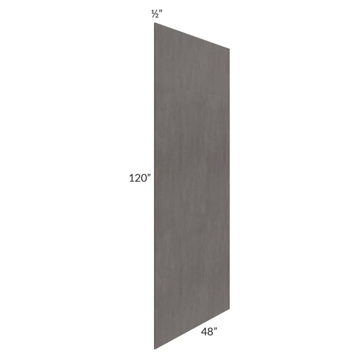Salem Dark Grey 48 x 120 Back Panel (1/2" Thick)