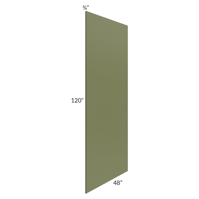 Midtown Hunter Green Shaker 48 x 120 Back Panel (3/4" Thick)