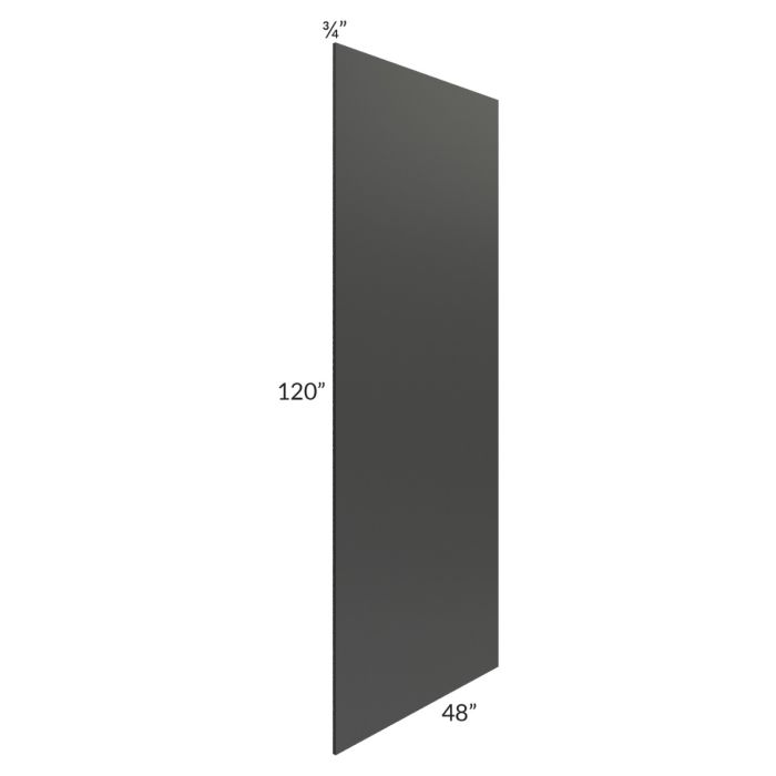 Midtown Black Shaker 48 x 120 Back Panel (3/4" Thick)