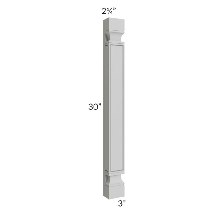 Tuscan Painted Grey 30" Wall Plain Pilaster