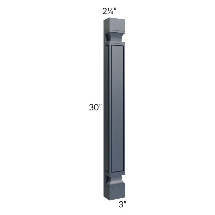 Midtown Blue Shaker 30" Wall Plain Pilaster