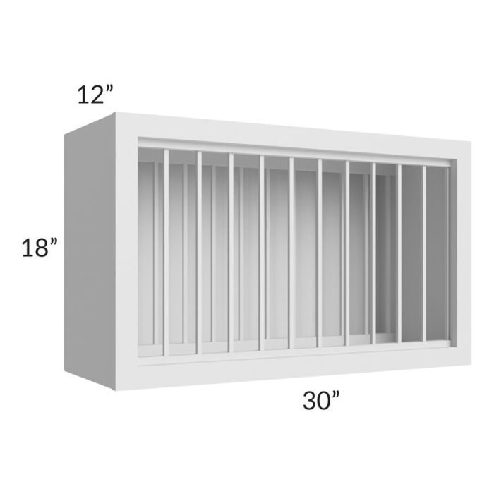 Belfast White 30x18 Plate Rack