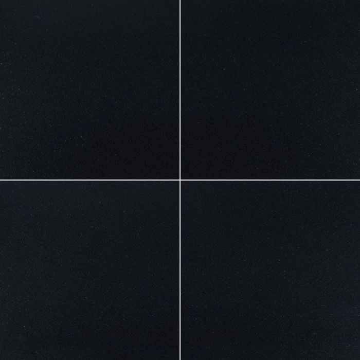 Premium Black 12" X 12" Polished Granite Tile
