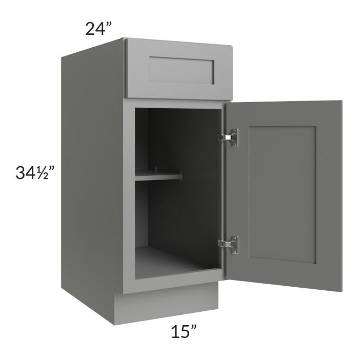 Shale Grey Shaker 15" Base Cabinet 