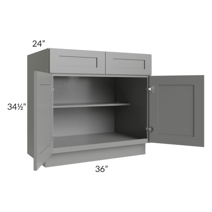 Shale Grey Shaker 36" Base Cabinet 