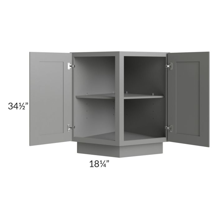 Shale Grey Shaker 24" Base End Angle Cabinet