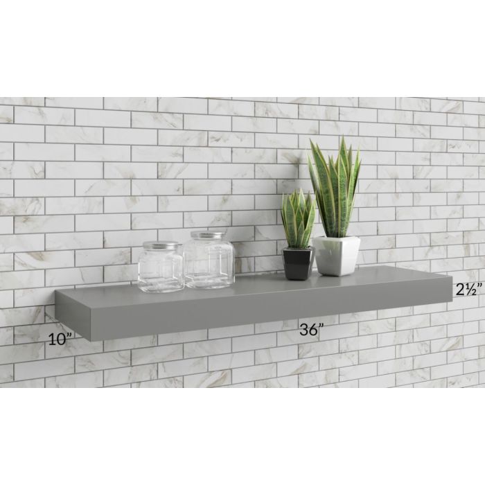 Shale Grey Shaker 36" Floating Shelf