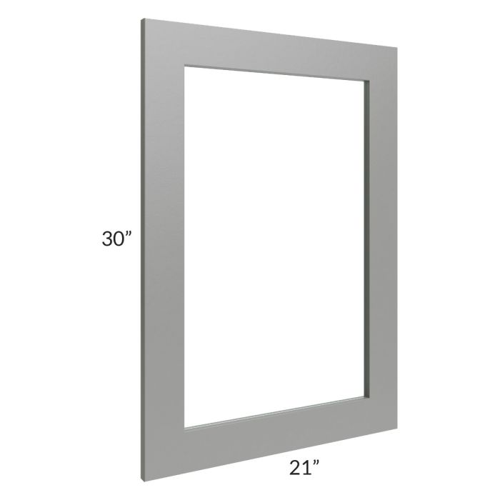 Shale Grey Shaker 21x30 Glass Door