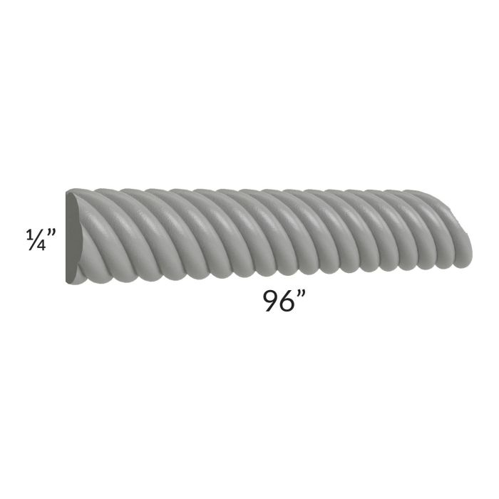 Shale Grey Shaker 8' Rope Molding