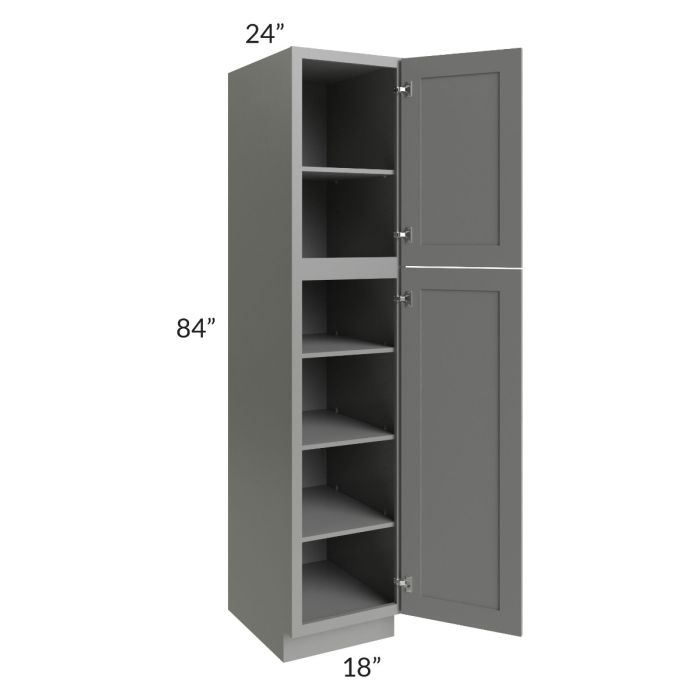 Shale Grey Shaker 18x84 Utility Cabinet