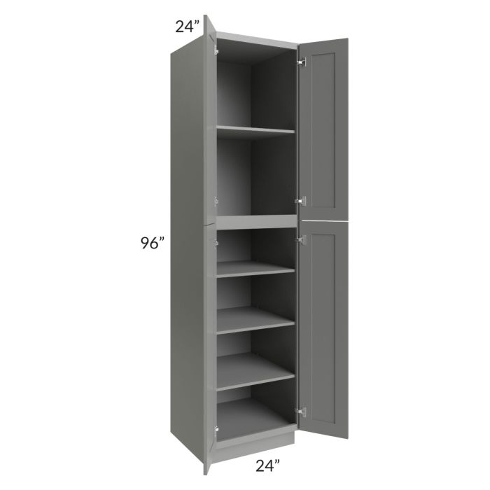 Shale Grey Shaker 24x96 Utility Cabinet