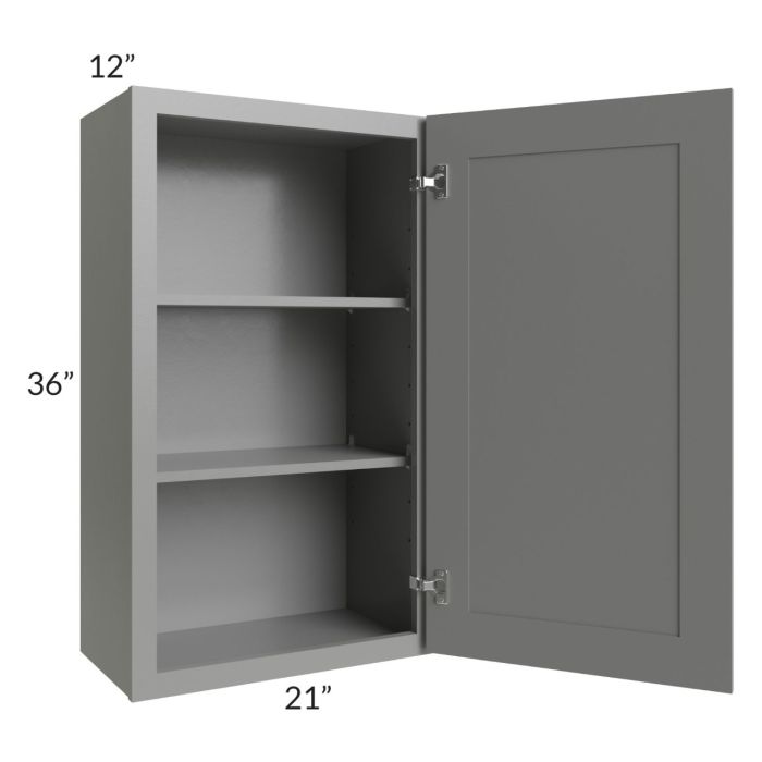 Shale Grey Shaker 21 x36 Wall Cabinet