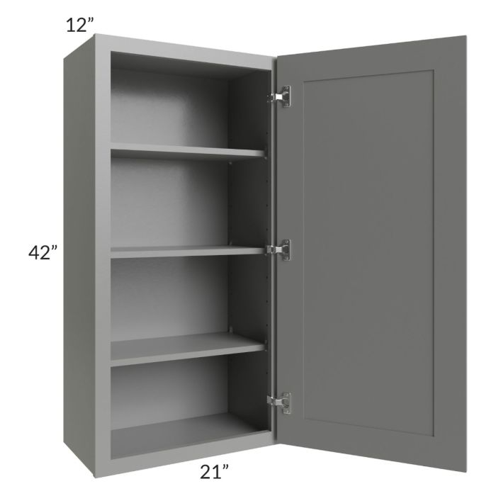 Shale Grey Shaker 21 x42 Wall Cabinet