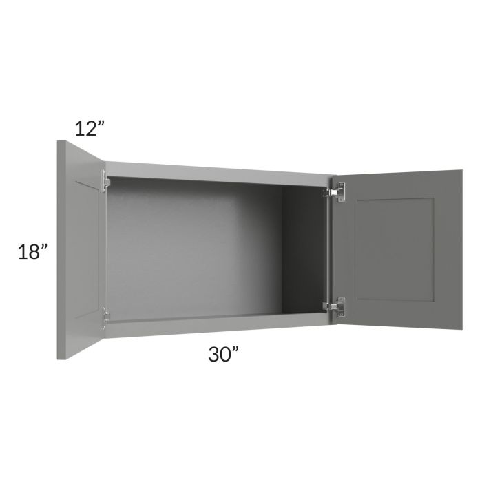 Shale Grey Shaker 30x18 Wall Cabinet