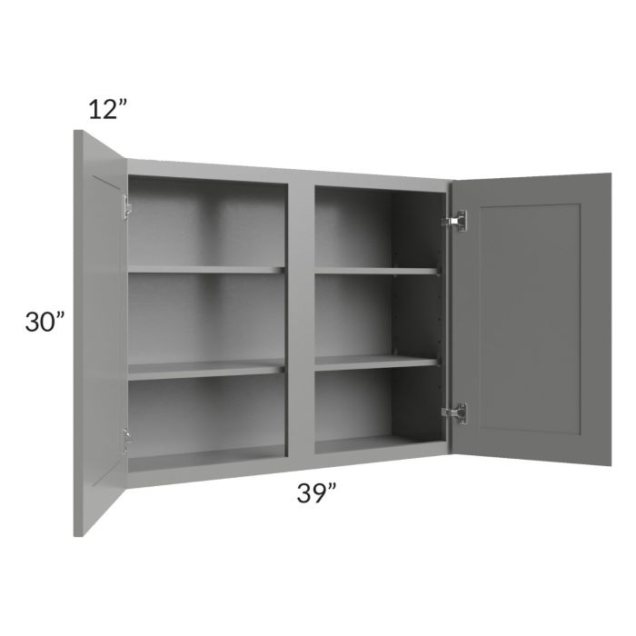 Shale Grey Shaker 39x30 Wall Cabinet