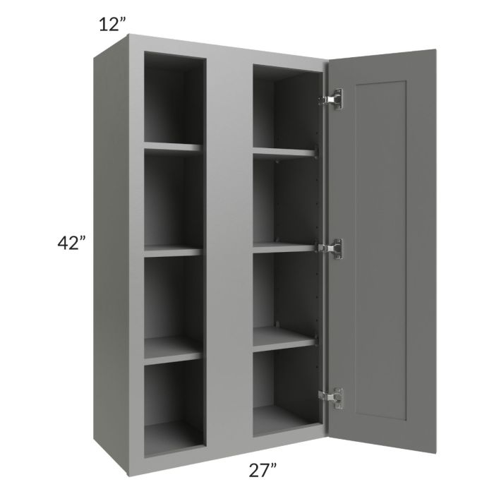 Shale Grey Shaker 27x42 Blind Corner Wall Cabinet