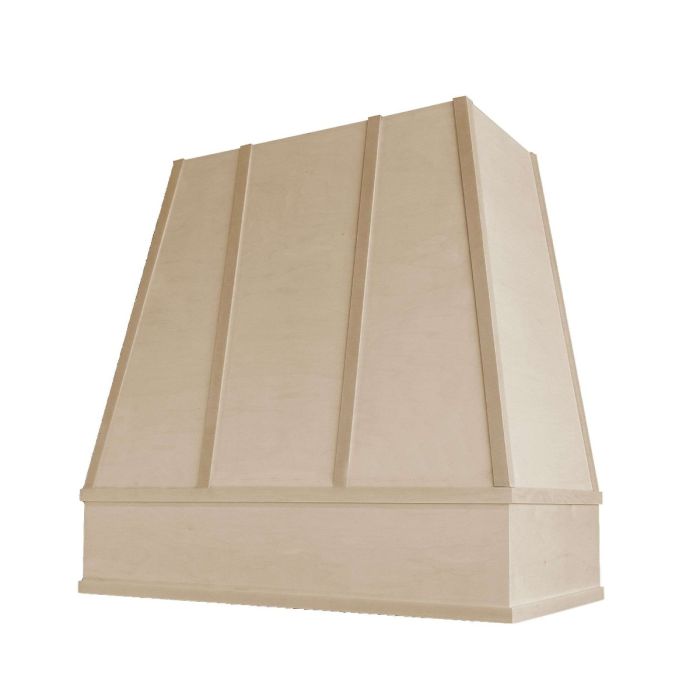 Unfinished Raleigh Strapped Tapered Hood with Block Molding