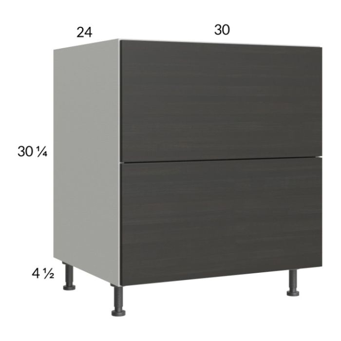 Euro Cafe 30" 2-Drawer Range Base Cabinet
