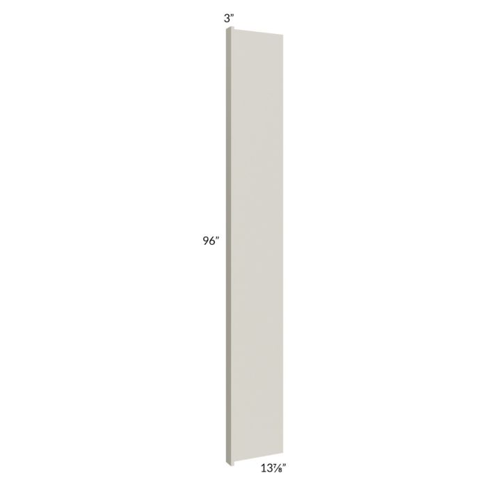 Milan Beige Matte 14x96 Refrigerator End Panel with 3" Stile