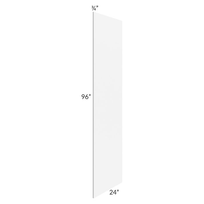 Alpine White Shaker 24x96 Refrigerator End Panel