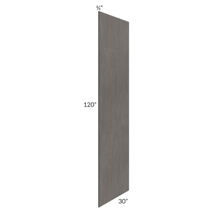Midtown Dark Grey Shaker 30x120 Refrigerator Panel