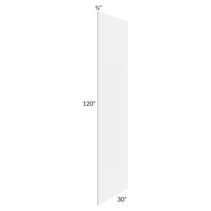 Midtown White Shaker 30x120 Refrigerator Panel