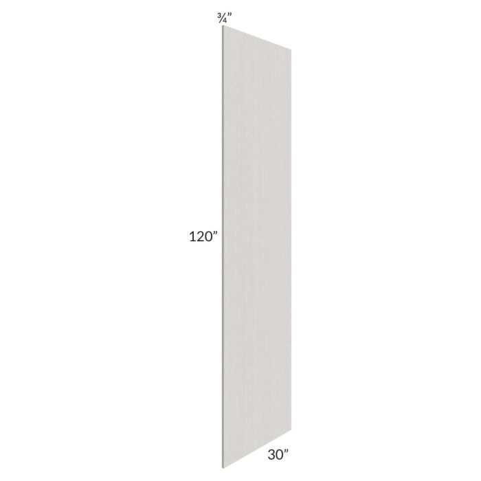 Midtown Light Grey Shaker 30x120 Refrigerator Panel