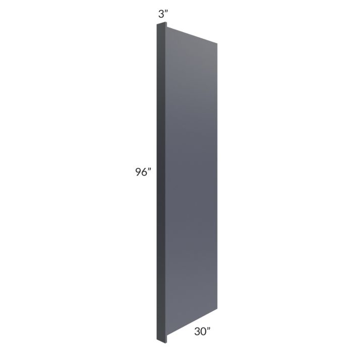 Vienna Indigo 30x96 Refrigerator End Panel with a 3" Return