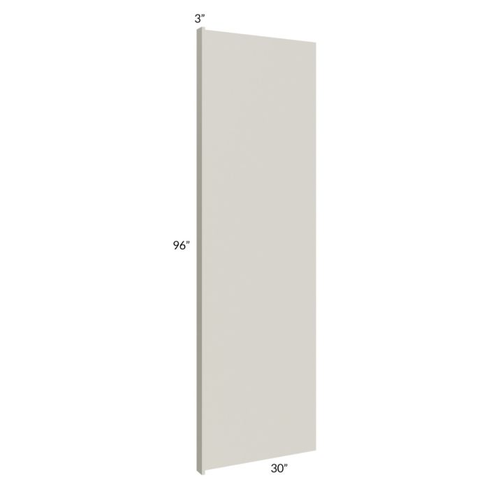Milan Beige Matte 30x96 Refrigerator End Panel with 3" Stile