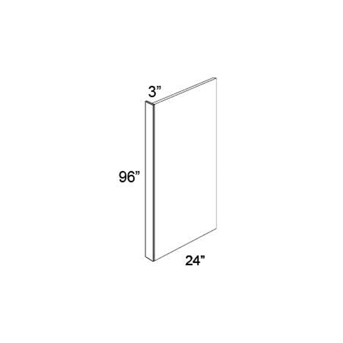 Vienna 24x96 Refrigerator End Panel with 3" Stile