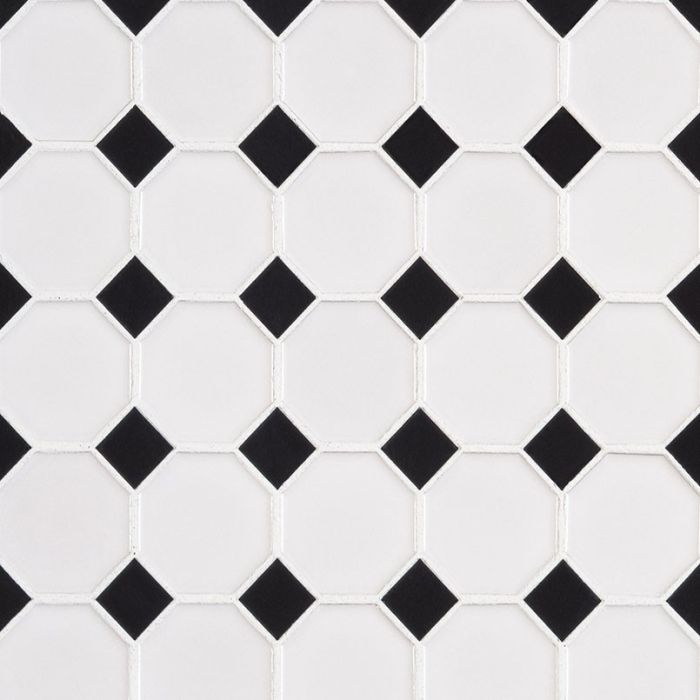 Retro Octagon Bianco 6mm Glossy Wall Tile
