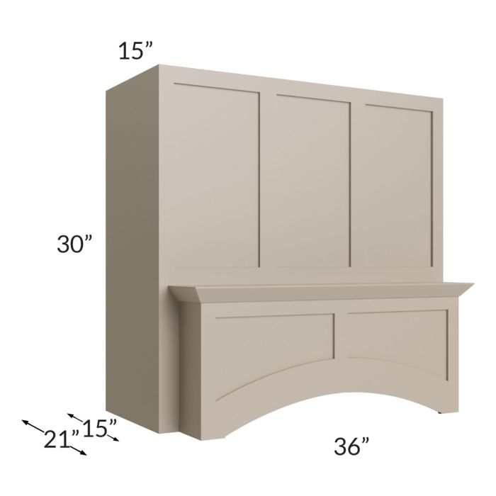 Tuscan Oyster 36" Arched Wood Hood