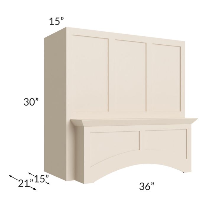 36" Arched Wood Hood