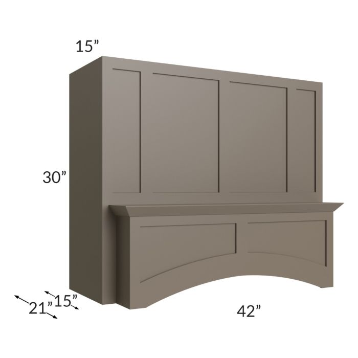 Tuscan Stone 42" Arched Wood Hood
