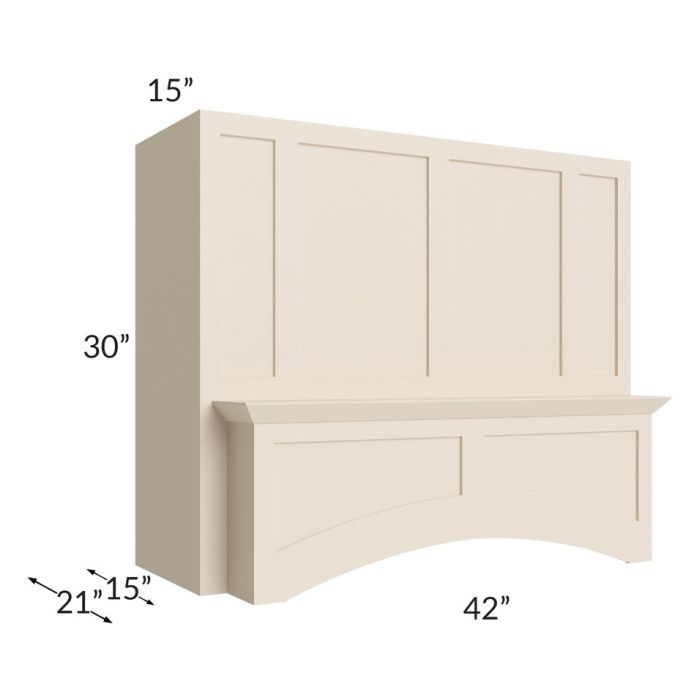 42" Arched Wood Hood