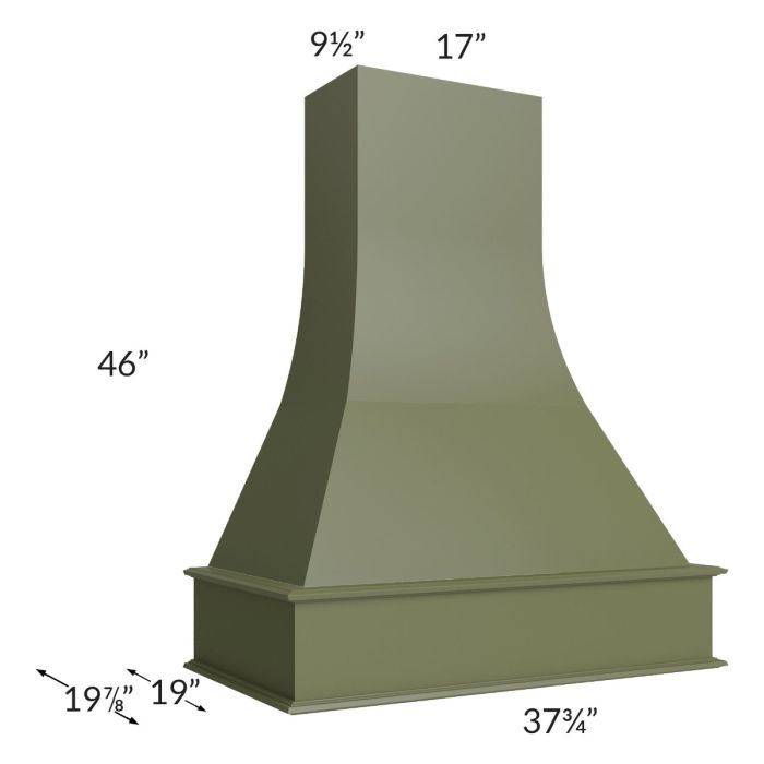 Midtown Hunter Green Shaker 36" Artisan Hood