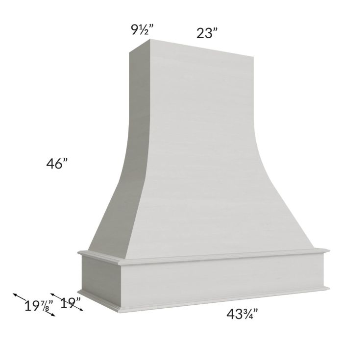 Midtown Light Grey Shaker 42" Artisan Hood