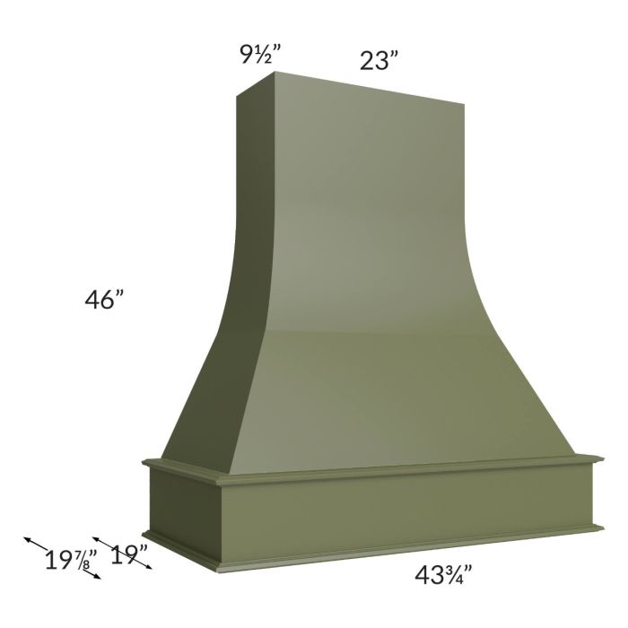 Midtown Hunter Green Shaker 42" Artisan Hood
