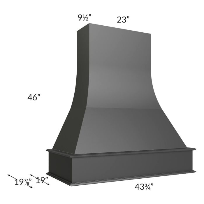 Midtown Black Shaker 42" Artisan Hood