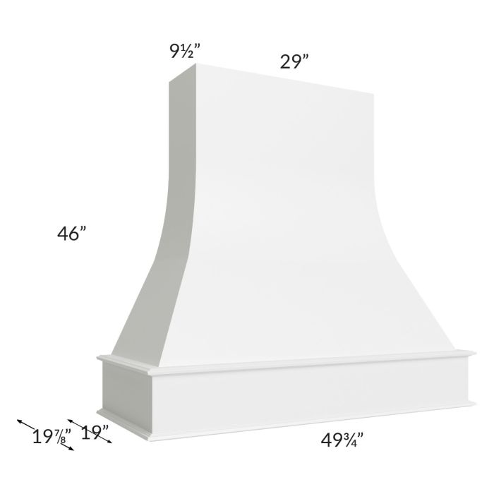 Midtown White Shaker 48" Artisan Hood