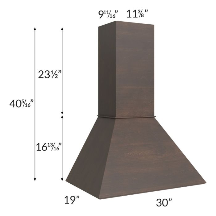 Tuscan Kona Brown 30" Euro Hood