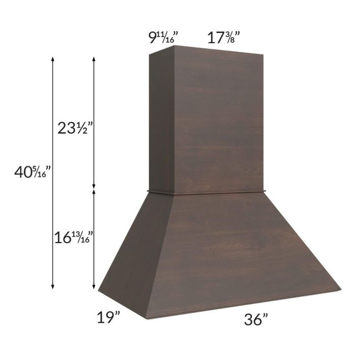 Tuscan Kona Brown 36" Euro Hood